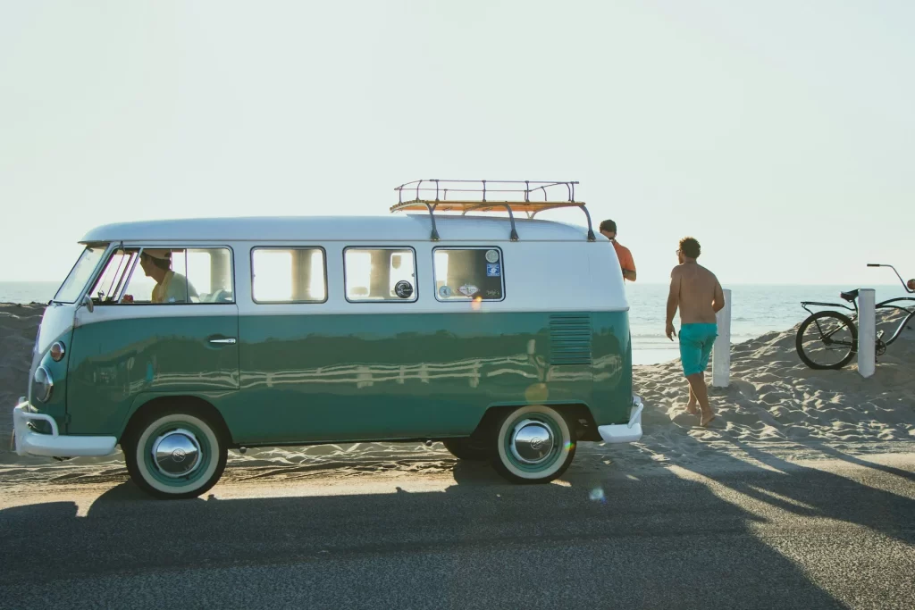 photo - a van ready for taking you through north shore beaches oahu hawaii