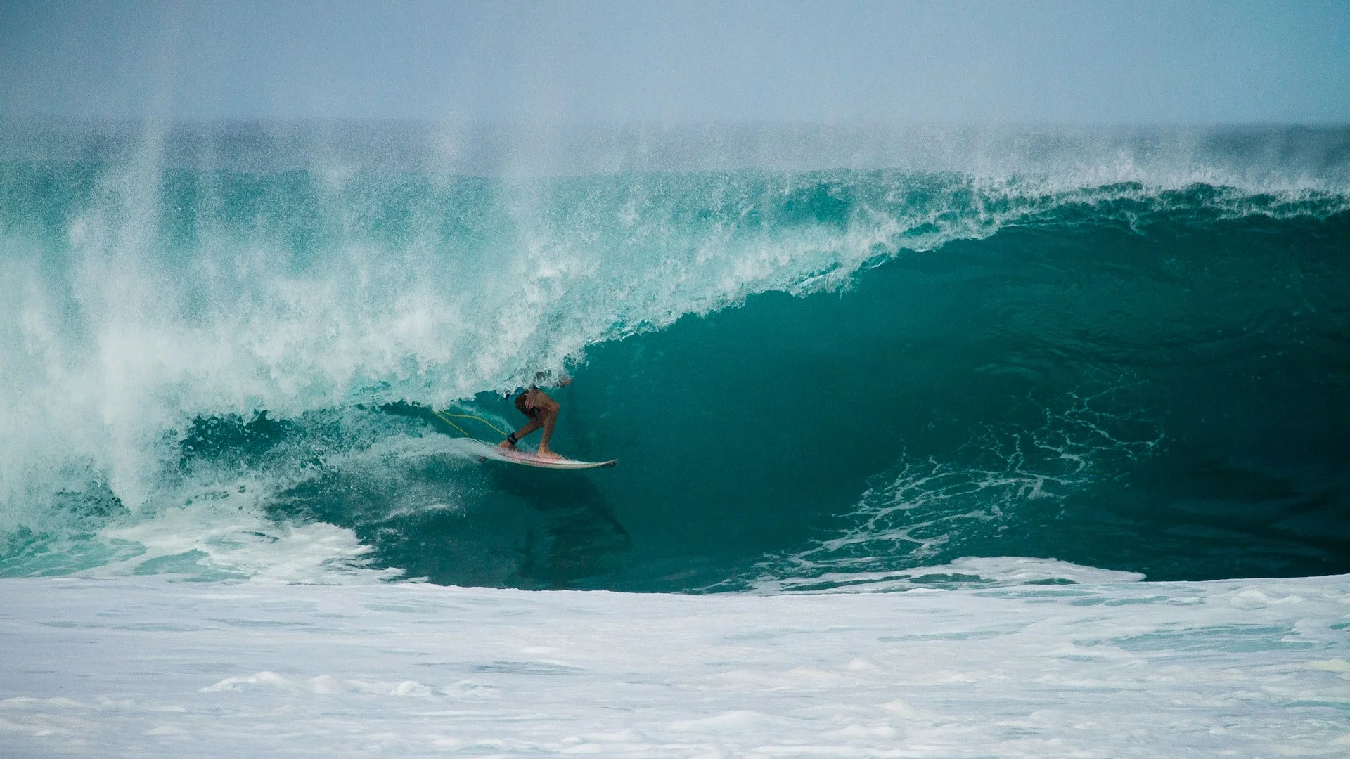 photo - surfing the barrel